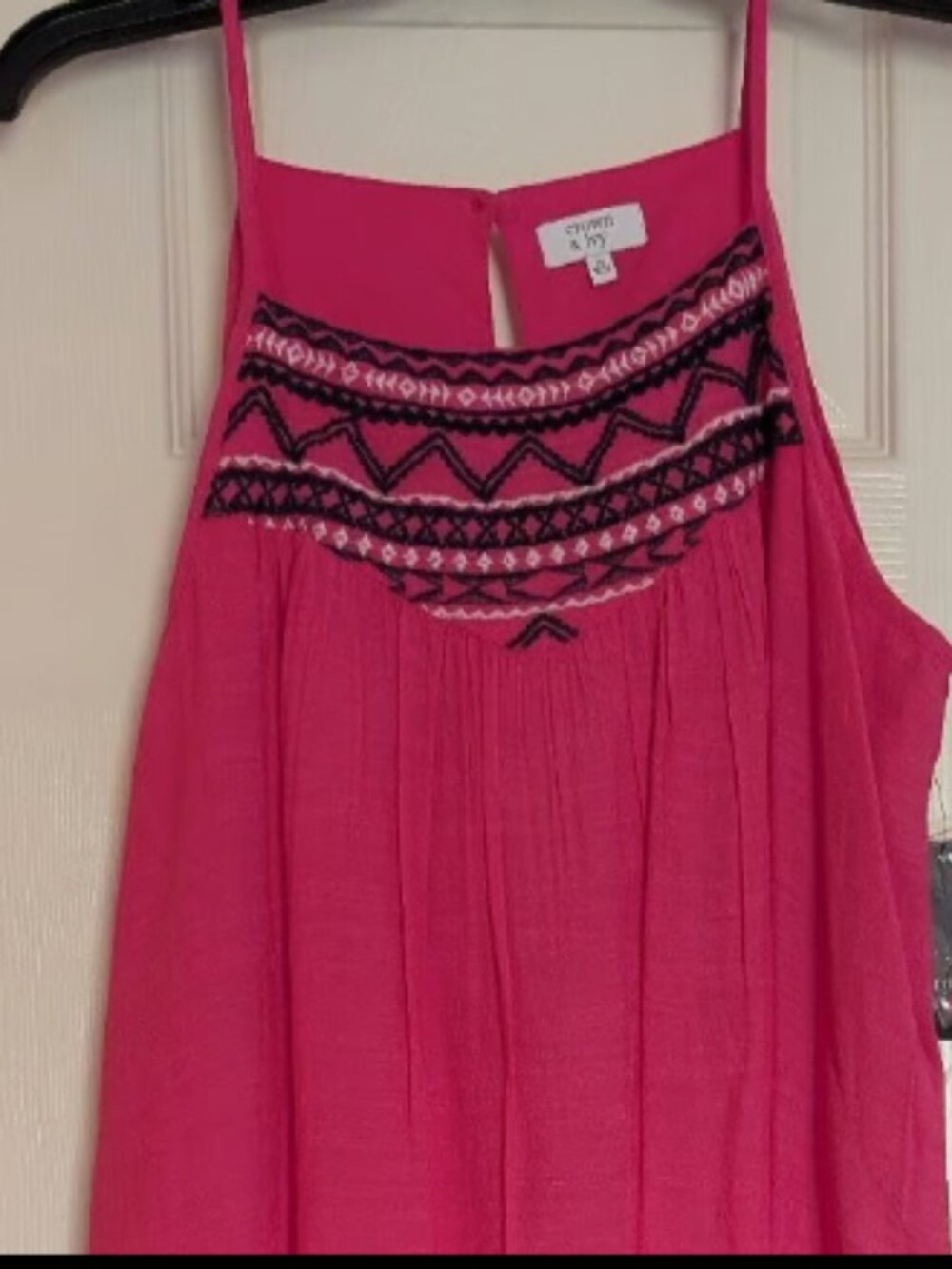 Crown + Ivy Knee Length Hot Pink Dress - Size M - Picture 1 of 4